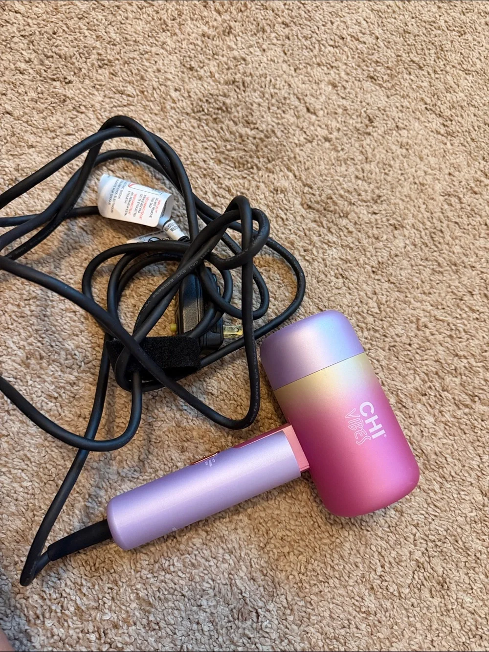 CHI Vibes Pink Gradient Travel Hair Dryer